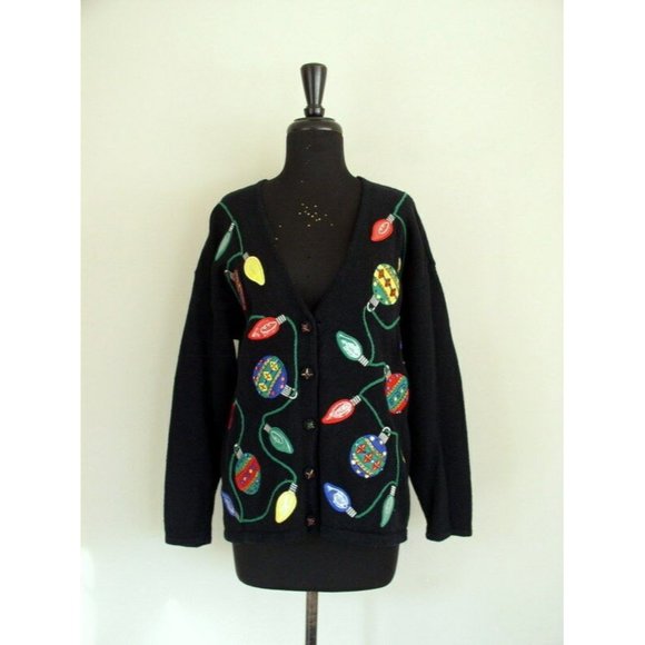 Vintage Mandal Bay Womens Ugly Christmas Sweater - Picture 2 of 7